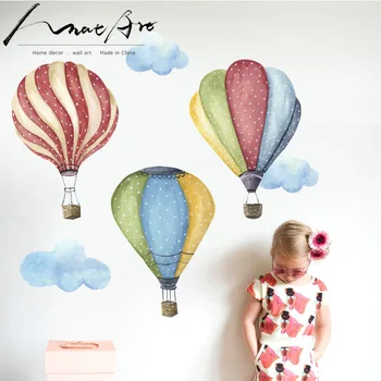 Teplovzdušný balón nálepky deti miestnosti dekorácie na stenu umenia moderného domova obývacia izba, spálňa, detská izba decor diy umenie