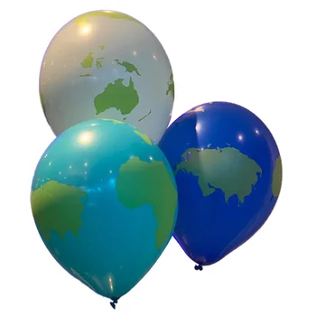 15pcs Mape Sveta Balóny Dobré Cestovné Tému Dekorácie Rôznych Stupňov Modrá Tmavo Svetlo Tiffany Narodeniny Dekor